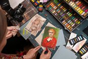 Легендарные французские бренды Lana и Sennelier на выставке Пензенской областной картинной галереи.