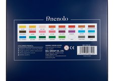 Набор цветных карандашей Finenolo 24 цвета в металлическом пенале