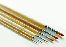 Кисть из синтетики "Сонет", круглая, короткая лакированная ручка, №0