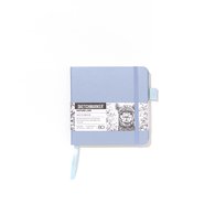 Блокнот для зарисовок Sketchmarker 140г/кв.м 12*12см 80л твердая обложка Пыльный голубой