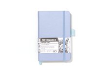 Блокнот для зарисовок Sketchmarker 140г/кв.м 9*14см 80л твердая обложка Пыльный голубой