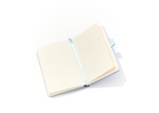 Блокнот для зарисовок Sketchmarker 140г/кв.м 9*14см 80л твердая обложка Пыльный голубой