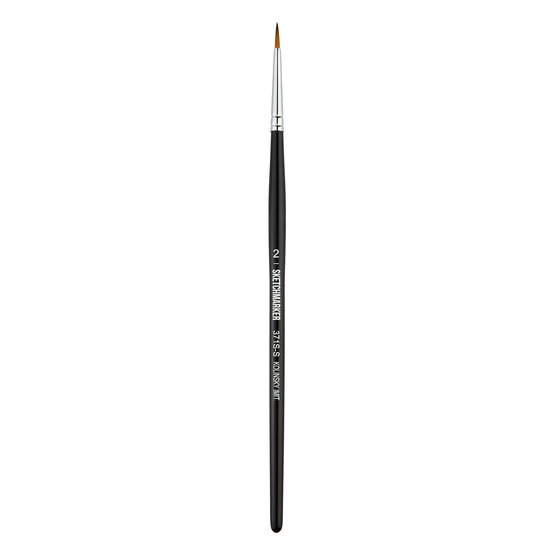 Кисть для акрила Sketchmarker 371S имитация колонка круглая укороченная ручка короткая №2