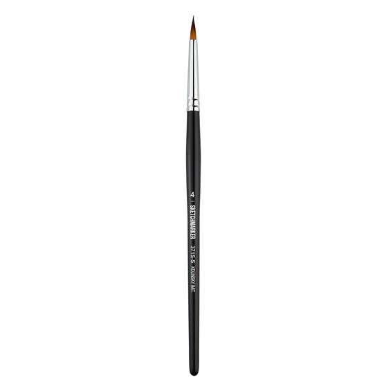 Кисть для акрила Sketchmarker 371S имитация колонка круглая укороченная ручка короткая №4