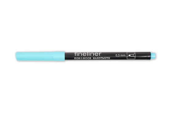 Линер Koh-I-Noor Fineliner 7021 (12), 0,3 мм, 12 шт/уп, бирюзовый