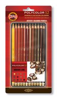 Набор профессиональных цветных карандашей POLYCOLOR состоит из палитры 12 цветов в коричневых оттенках, в практичном металлическом пенале и блистере.
Корпус карандашей изготовлен из калифорнийского кедра - древесины высочайшего качества, а стержни обладают высокой светостойкостью, яркие насыщенные …