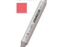 Маркер для скетчинга спиртовой Sketchmarker Classic R63 Красный индийский
