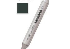 Маркер для скетчинга спиртовой Sketchmarker Classic SB Черный простой