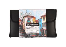 Набор маркеров для скетчинга Sketchmarker Classic Main Set 24 цв. в текстильном органайзере