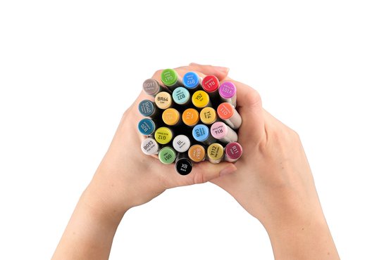 Набор маркеров для скетчинга Sketchmarker Classic Main Set 24 цв. в текстильном органайзере