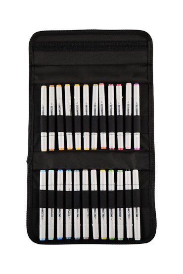 Набор маркеров для скетчинга Sketchmarker Classic Main Set 24 цв. в текстильном органайзере