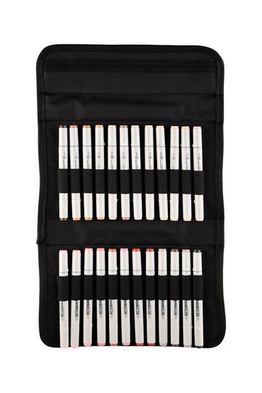 Набор маркеров для скетчинга Sketchmarker Classic Portrait Set 24 цв. в текстильном органайзере