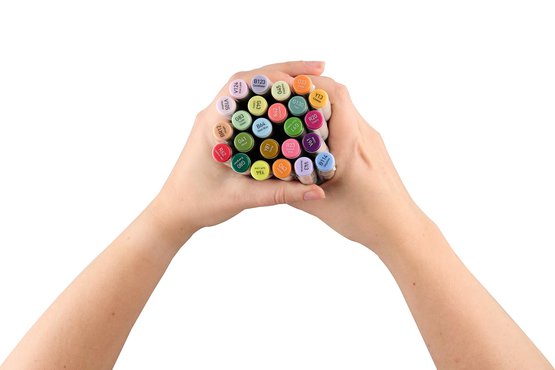 Набор маркеров для скетчинга Sketchmarker Classic Botanical Set 24 цв. в текстильном органайзере