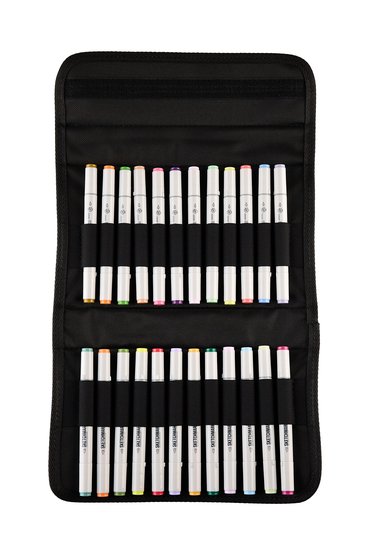 Набор маркеров для скетчинга Sketchmarker Classic Botanical Set 24 цв. в текстильном органайзере