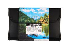 Набор маркеров для скетчинга Sketchmarker Classic Nature Set 24 цв. в текстильном органайзере