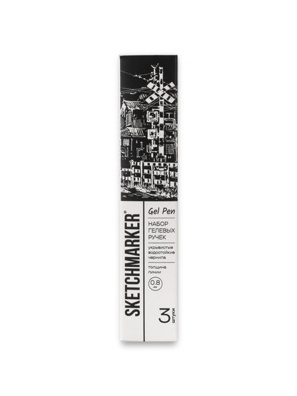 Гелевые ручки Sketchmarker надёжные инструменты для рисования, скетчинга и декора.
Три размера наконечников (0,6; 0,8 ; 1,0 мм) обеспечивают точную работу и выразительные акценты. Белые гелевые чернила подаются равномерно, оставляя на любой поверхности насыщенные, укрывистые и водостойкие линии.
Ид…