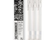 Гелевые ручки Sketchmarker надёжные инструменты для рисования, скетчинга и декора.
Три размера наконечников (0,6; 0,8 ; 1,0 мм) обеспечивают точную работу и выразительные акценты. Белые гелевые чернила подаются равномерно, оставляя на любой поверхности насыщенные, укрывистые и водостойкие линии.
Ид…