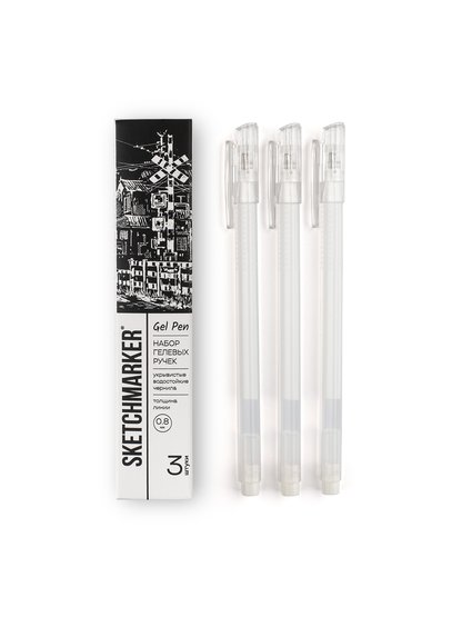 Гелевые ручки Sketchmarker надёжные инструменты для рисования, скетчинга и декора.
Три размера наконечников (0,6; 0,8 ; 1,0 мм) обеспечивают точную работу и выразительные акценты. Белые гелевые чернила подаются равномерно, оставляя на любой поверхности насыщенные, укрывистые и водостойкие линии.
Ид…