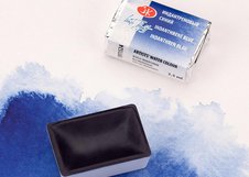 Пигментный состав: 
 P.B.60 
Светостойкость: ***  - светостойкие краски Укрывистость: □  - прозрачные краски Устойчивость к смыванию: ∆ ∕▲  - смываемые      Профессиональные художественных акварельные краски «Белые ночи» представляют собой тонкодисперсные суспензии пигментов и наполнителей в связ…