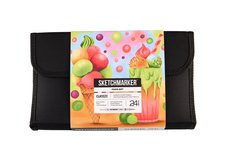 Набор маркеров для скетчинга Sketchmarker Classic Food Set 24 цв. в текстильном органайзере