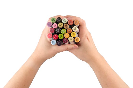 Набор маркеров для скетчинга Sketchmarker Classic Food Set 24 цв. в текстильном органайзере