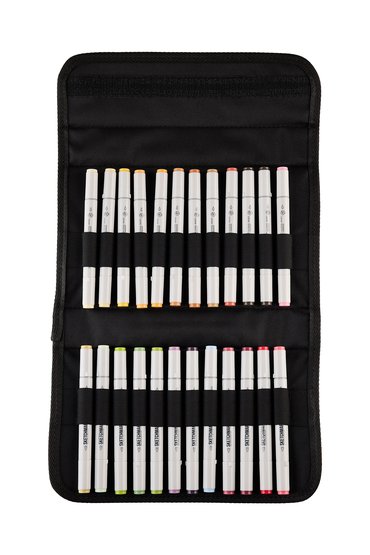 Набор маркеров для скетчинга Sketchmarker Classic Food Set 24 цв. в текстильном органайзере