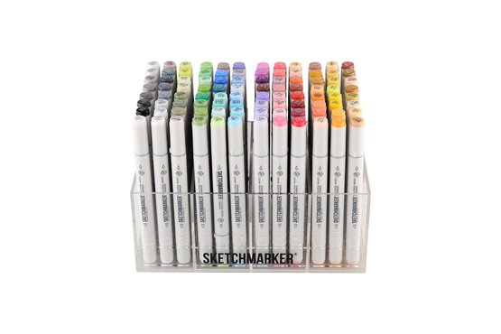 Набор маркеров для скетчинга Sketchmarker Classic Big Studio Set 96 цв. в пластик. органайзере