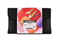 Набор маркеров для скетчинга Sketchmarker Brush Pro Fashion Set 24 цв. в текстильном органайзере