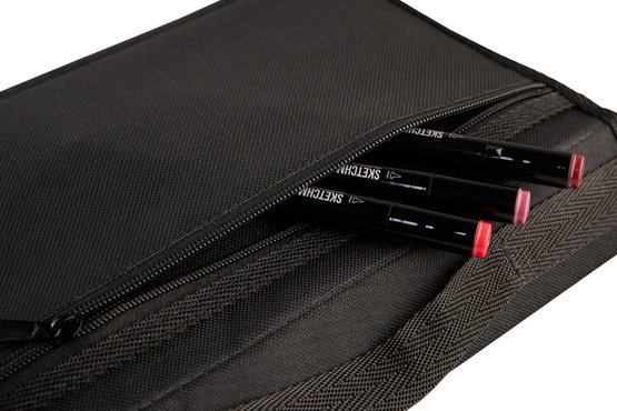 Набор маркеров для скетчинга Sketchmarker Brush Pro Fashion Set 24 цв. в текстильном органайзере