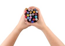 Набор маркеров для скетчинга Sketchmarker Brush Pro Fashion Set 24 цв. в текстильном органайзере