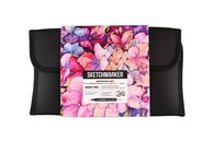 Набор маркеров для скетчинга Sketchmarker Brush Pro Botanical Set 24 цв. в текстильном органайзере