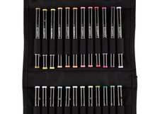 Набор маркеров для скетчинга Sketchmarker Brush Pro Botanical Set 24 цв. в текстильном органайзере