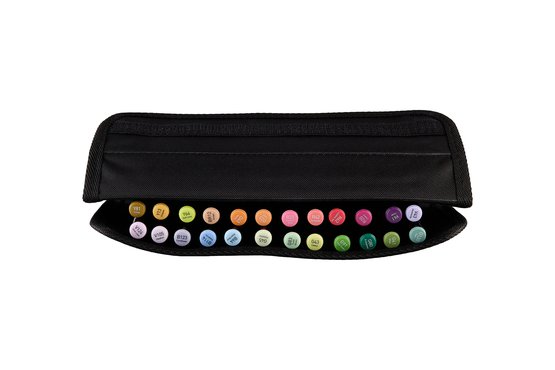 Набор маркеров для скетчинга Sketchmarker Brush Pro Botanical Set 24 цв. в текстильном органайзере