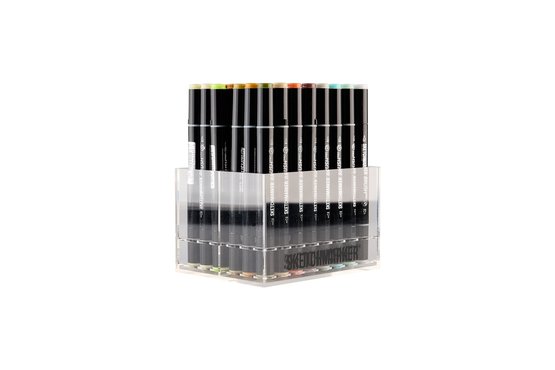 Набор маркеров для скетчинга Sketchmarker Brush Pro Studio Set 48 цв. в пластик. органайзере