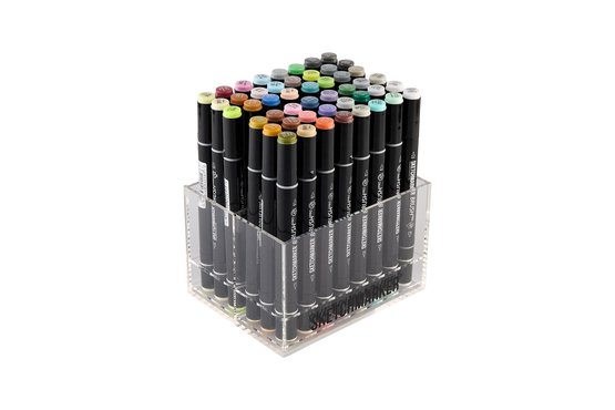 Набор маркеров для скетчинга Sketchmarker Brush Pro Studio Set 48 цв. в пластик. органайзере