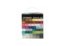 Набор маркеров для скетчинга Sketchmarker Brush Pro Studio Set 48 цв. в пластик. органайзере