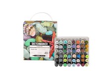 Набор маркеров для скетчинга Sketchmarker Brush Pro Studio Set 48 цв. в пластик. органайзере