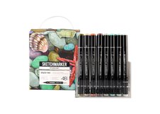 Набор маркеров для скетчинга Sketchmarker Brush Pro Studio Set 48 цв. в пластик. органайзере