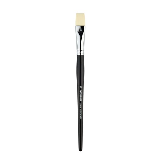 Кисть для акрила Sketchmarker 352 жесткая синтетика плоская ручка короткая №16