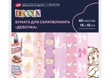 Разноцветная бумага - основа для создания коллажей в техниках скрапбукинг и кардмейкинг. Предназначена для оформления открыток, фотоальбомов, коробок, блокнотов и других скрап-объектов, а так же упаковки небольших подарков.

Размер: 15х15  см
Плотность: 160 г/м2.
Односторонние. 
8 сюжетов, 40 листо…