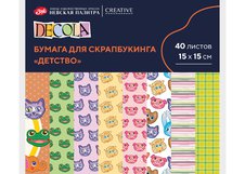 Разноцветная бумага - основа для создания коллажей в техниках скрапбукинг и кардмейкинг. Предназначена для оформления открыток, фотоальбомов, коробок, блокнотов и других скрап-объектов, а так же упаковки небольших подарков.

Размер: 15х15  см
Плотность: 160 г/м2.
Односторонние. 
8 сюжетов, 40 листо…