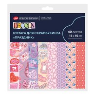 Разноцветная бумага - основа для создания коллажей в техниках скрапбукинг и кардмейкинг. Предназначена для оформления открыток, фотоальбомов, коробок, блокнотов и других скрап-объектов, а так же упаковки небольших подарков.

Размер: 15х15  см
Плотность: 160 г/м2.
Односторонние. 
8 сюжетов, 40 листо…