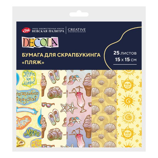 Разноцветная бумага - основа для создания коллажей в техниках скрапбукинг и кардмейкинг. Предназначена для оформления открыток, фотоальбомов, коробок, блокнотов и других скрап-объектов, а так же упаковки небольших подарков.

Размер: 15х15  см
Плотность: 160 г/м2.
Односторонние. 
5 сюжетов, 25 листо…