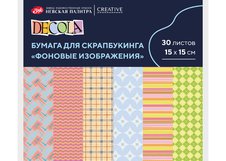Разноцветная бумага - основа для создания коллажей в техниках скрапбукинг и кардмейкинг. Предназначена для оформления открыток, фотоальбомов, коробок, блокнотов и других скрап-объектов, а так же упаковки небольших подарков.

Размер: 15х15  см
Плотность: 160 г/м2.
Односторонние. 
6 сюжетов, 30 листо…
