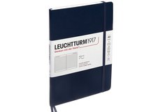 Блокнот Leuchtturm1917 Classic A5 (14.5x21см.) 80г/м2 - 123 стр. в линейку, мягкая обложка, цвет: синий неви