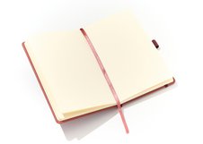 Блокнот для зарисовок Sketchmarker 140г/кв.м 13*21см 80л твердая обложка Красный винтаж