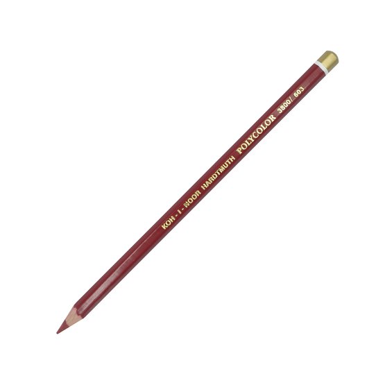 Карандаш художественный цветной Polycolor "KOH-I-NOOR" 3800, 12 шт/уп, винный