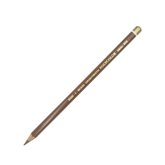 Карандаш художественный цветной Polycolor "KOH-I-NOOR" 3800, 12 шт/уп, ореховый темный