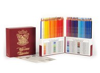 Ретро-упаковка из 72 цветных карандашей Polycolor, в виде традиционного футляра 1-й половины 20 века.
Благодаря этим чехлам цветные карандаши отлично защищены. 
Карандашы пользуются популярностью у всех пользователей, укомплектованы высококачественным грифелем диаметром 3,8 мм с высокой степенью по…