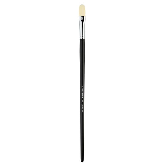 Кисть для акрила Sketchmarker 353L жесткая синтетика овальная удлиненная ручка длинная №14